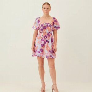 Atelier 1756 Lucia Mini Dress XS pink Purple NEW